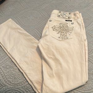Miss Me cream color skinny jeans (white cream)